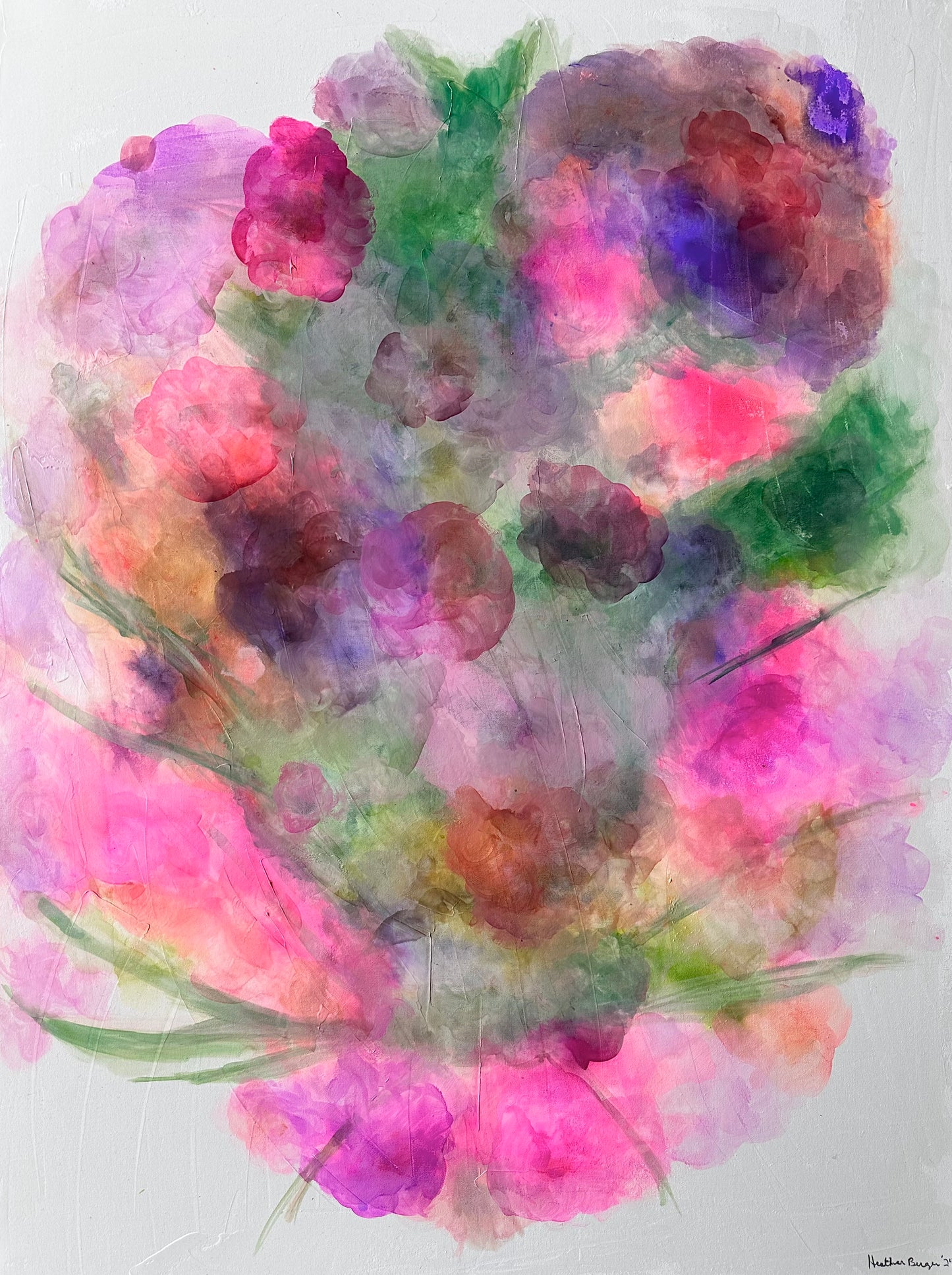 Spring Bouquet on Canvas